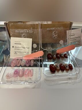 Two sets of press on nails
